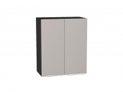 Шкаф верхний с 2-мя дверцами Фьюжн 716*600*320 Clay Silk / Graphite