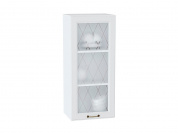 Шкаф верхний с 1-ой остекленной дверцей Ницца 920*400*318 Белый / Белый