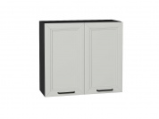 Шкаф верхний с 2-мя дверцами Нео 716*800*320 Grey Silk / Graphite