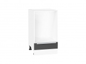 Шкаф нижний под духовку Фьюжн 816*450*476 Stormy Silk / Белый