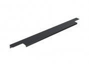 Ручка торцевая мебельная Т-2 396*15*40 Матовый черный