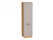 Шкаф пенал с 2-мя дверцами Нео 2336*600*576 Clay Silk / Дуб Вотан