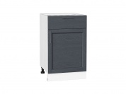 Шкаф нижний с 1-ой дверцей и ящиком Сканди 816*500*480 Graphite Softwood / Белый
