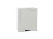 Шкаф верхний с 1-ой дверцей Нео 716*600*320 Grey Silk / Белый