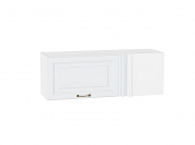 Шкаф верхний прямой угловой горизонтальный Ницца 358*1000*350 Белый / Белый