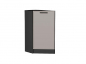 Шкаф нижний торцевой Фрейм 816*296*558 Clay Silk / Graphite