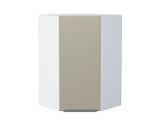 Шкаф верхний угловой Фьюжн 920*600*600 Silky Grey / Белый