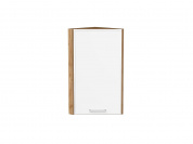 Шкаф верхний торцевой Квадро 716*300*307 Белый / Дуб Вотан