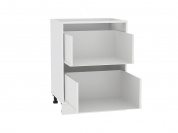 Каркас нижнего шкафа с 2-мя ящиками Н 602 816*600*462 Белый