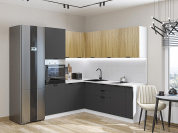 Евро Лайн-04 2140*1800/2150*600 Дуб песочный/Антрацит