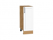 Шкаф нижний с 1-ой дверцей Сканди 816*300*480 White Silkwood / Дуб Вотан
