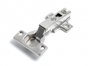 Петля Slide-on накладная без амортизатора D35 90° (с отв. планкой, угол откр. 105°) 25*62*115 