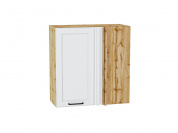 Шкаф верхний прямой угловой Барселона 716*700*351 Белый / Дуб Вотан