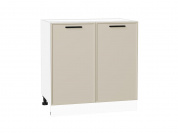 Шкаф нижний с 2-мя дверцами Фрейм 816*800*484 Cream Silk / Белый