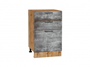 Шкаф нижний с 3-мя ящиками Флэт 816*500*478 Temple Stone 2S / Дуб Вотан