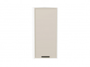 Шкаф верхний торцевой Фрейм 920*300*310 Cream Silk / Белый
