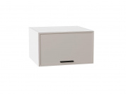 Шкаф верхний горизонтальный глубокий Фрейм 358*600*580 Clay Silk / Белый