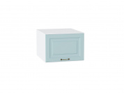 Шкаф верхний горизонтальный глубокий Ницца 358*500*574 Голубой / Белый