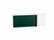 Шкаф верхний прямой угловой горизонтальный Дублин 358*1000*350 Special Green / Белый