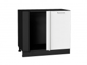 Шкаф нижний угловой Квадро 816*890*481 Белый / Graphite