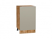 Шкаф нижний с 1-ой дверцей Фьюжн 816*500*480 Silky Grey / Дуб Вотан