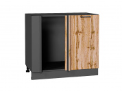 Шкаф нижний угловой Флэт 816*890*478 Wotan Oak 2S / Graphite