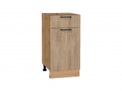 Шкаф нижний с 1-ой дверцей и ящиком Флэт 816*400*478 Natural Casella Oak 2S / Дуб Вотан