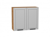 Шкаф верхний с 2-мя дверцами Глетчер 716*800*318 Гейнсборо Силк / Дуб Вотан