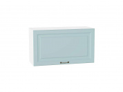 Шкаф верхний горизонтальный Ницца 458*800*318 Голубой / Белый