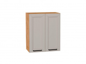 Шкаф верхний с 2-мя дверцами Нео 716*600*320 Clay Silk / Дуб Вотан