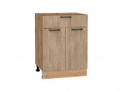 Шкаф нижний с 2-мя дверцами и ящиком Флэт 816*600*478 Natural Casella Oak 2S / Дуб Вотан