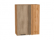 Шкаф верхний прямой угловой Флэт 920*700*345 Natural Casella Oak 2S / Дуб Вотан