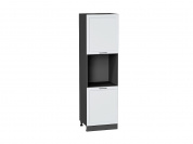 Шкаф пенал с 2-мя дверцами под технику Барселона 2132*600*580 Белый / Graphite