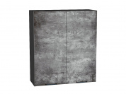 Шкаф верхний с 2-мя дверцами Флэт 920*800*318 Temple Stone 2S / Graphite