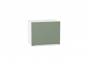 Шкаф верхний горизонтальный Фьюжн 358*450*320 Silky Mint / Белый