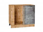 Шкаф нижний угловой Флэт 816*890*478 Temple Stone 2S / Дуб Вотан