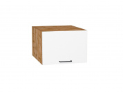 Шкаф верхний горизонтальный глубокий Флэт 358*500*574 White In 2S / Дуб Вотан