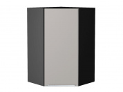 Шкаф верхний угловой Фьюжн 920*600*600 Clay Silk / Graphite