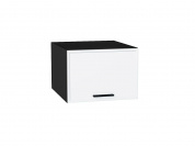 Шкаф верхний горизонтальный глубокий Фрейм 358*500*580 White Silk / Graphite