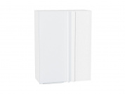Шкаф верхний прямой угловой Фьюжн 920*700*345 Silky White / Белый