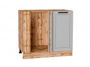 Шкаф нижний угловой Глетчер 816*890*478 Гейнсборо Силк / Дуб Вотан