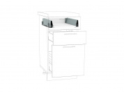 Ящик низкий POWER BOX1 85*568*447 Белый/Серый