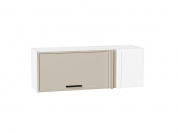 Шкаф верхний прямой угловой горизонтальный Фрейм 358*1000*350 Cream Silk / Белый