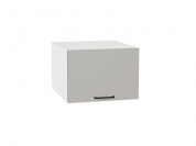 Шкаф верхний горизонтальный глубокий Флэт 358*500*574 Light Grey In 2S / Белый