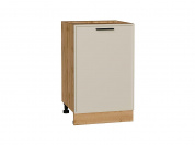 Шкаф нижний с 1-ой дверцей Фрейм 816*500*484 Cream Silk / Дуб Вотан