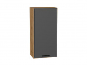 Шкаф верхний с 1-ой дверцей Фрейм 920*450*324 Stormy Silk / Дуб Вотан