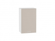 Шкаф верхний с 1-ой дверцей Квадро 716*450*321 Кашемир / Белый
