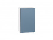 Шкаф верхний с 1-ой дверцей Фьюжн 716*450*320 Silky Blue / Белый