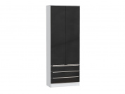 Шкаф двухстворчатый Стиль ШК-803 с ящиками 2110*800*376 Anthracite