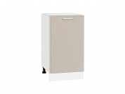 Шкаф нижний с 1-ой дверцей Квадро 816*450*481 Кашемир / Белый